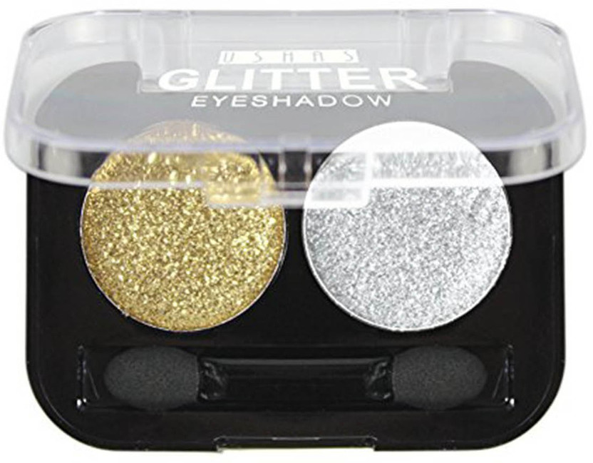KASCN ORIGINAL HIGH QUALITY USHA EYE SHADOW PALETTE MAKEUP GLITTER 2 COLOR FOR ALL SKIN TONE (02) 2.8 g